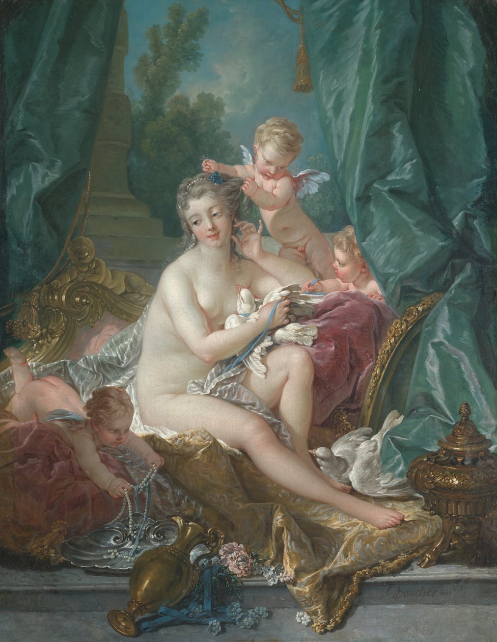 De toilet van Venus, 1751 door François Boucher
