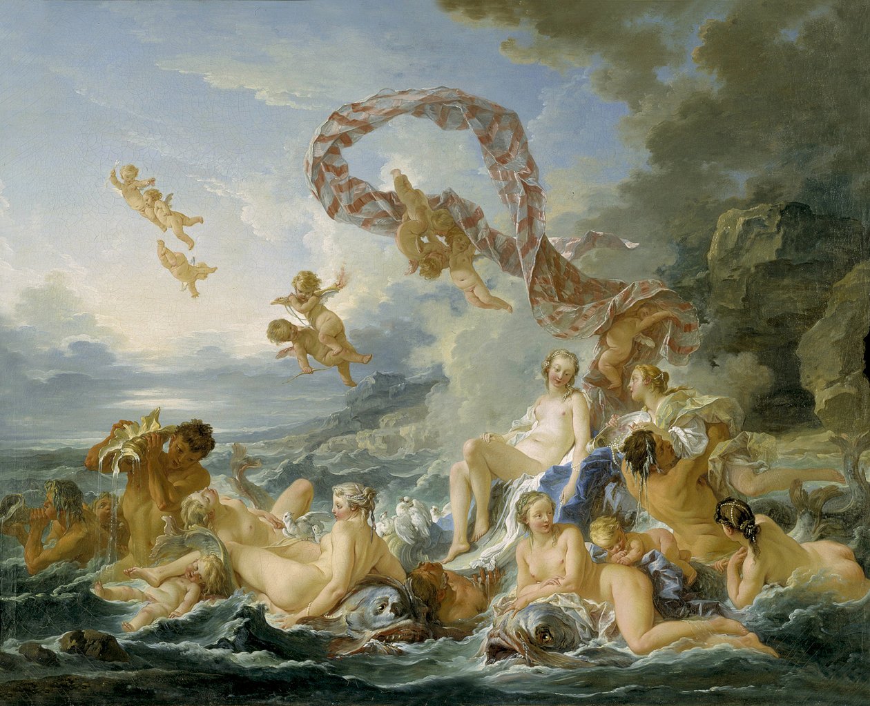 De triomf van Venus door François Boucher
