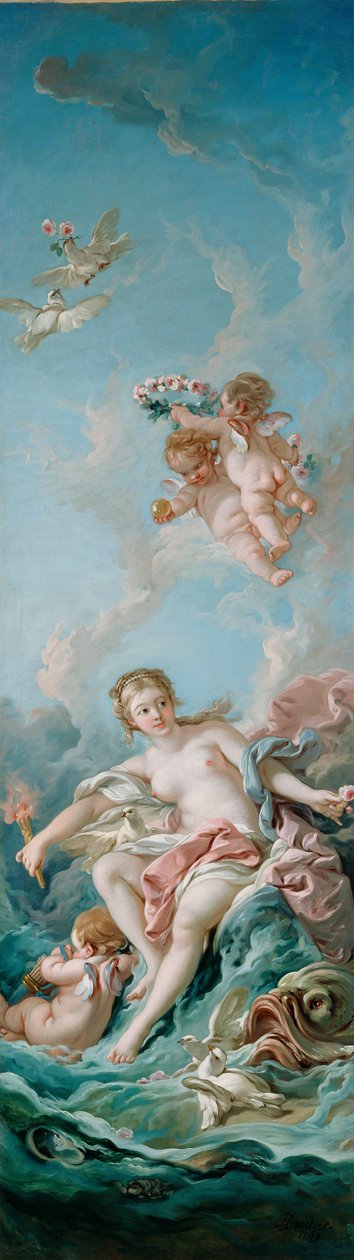 Venus op de golven door François Boucher