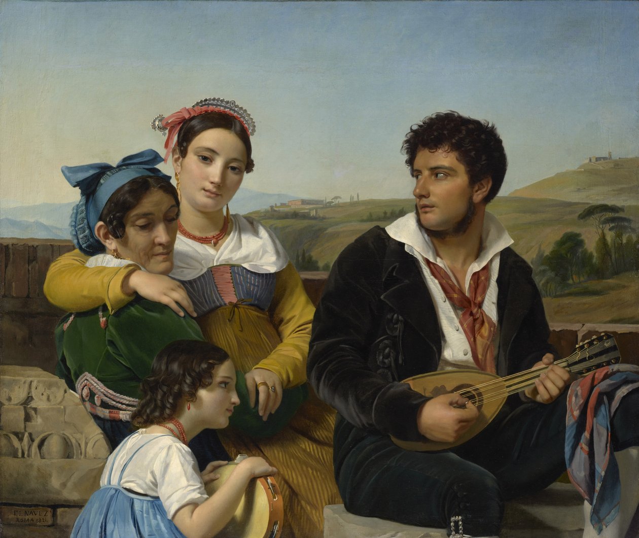 Muzikale groep, 1821 door François Joseph Navez