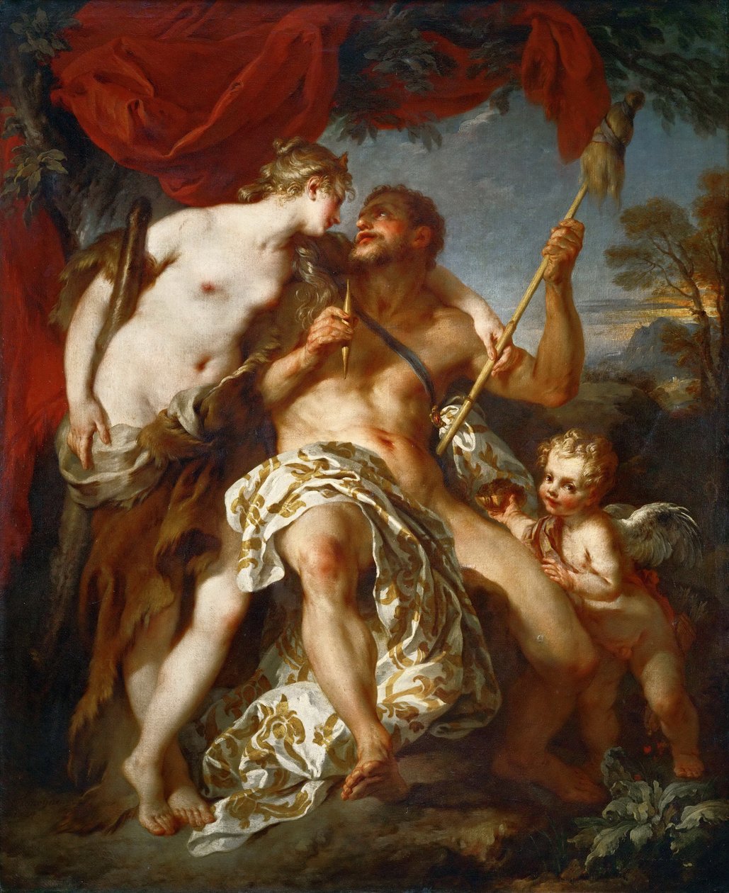Hercules en Omphale door François Le Moyne