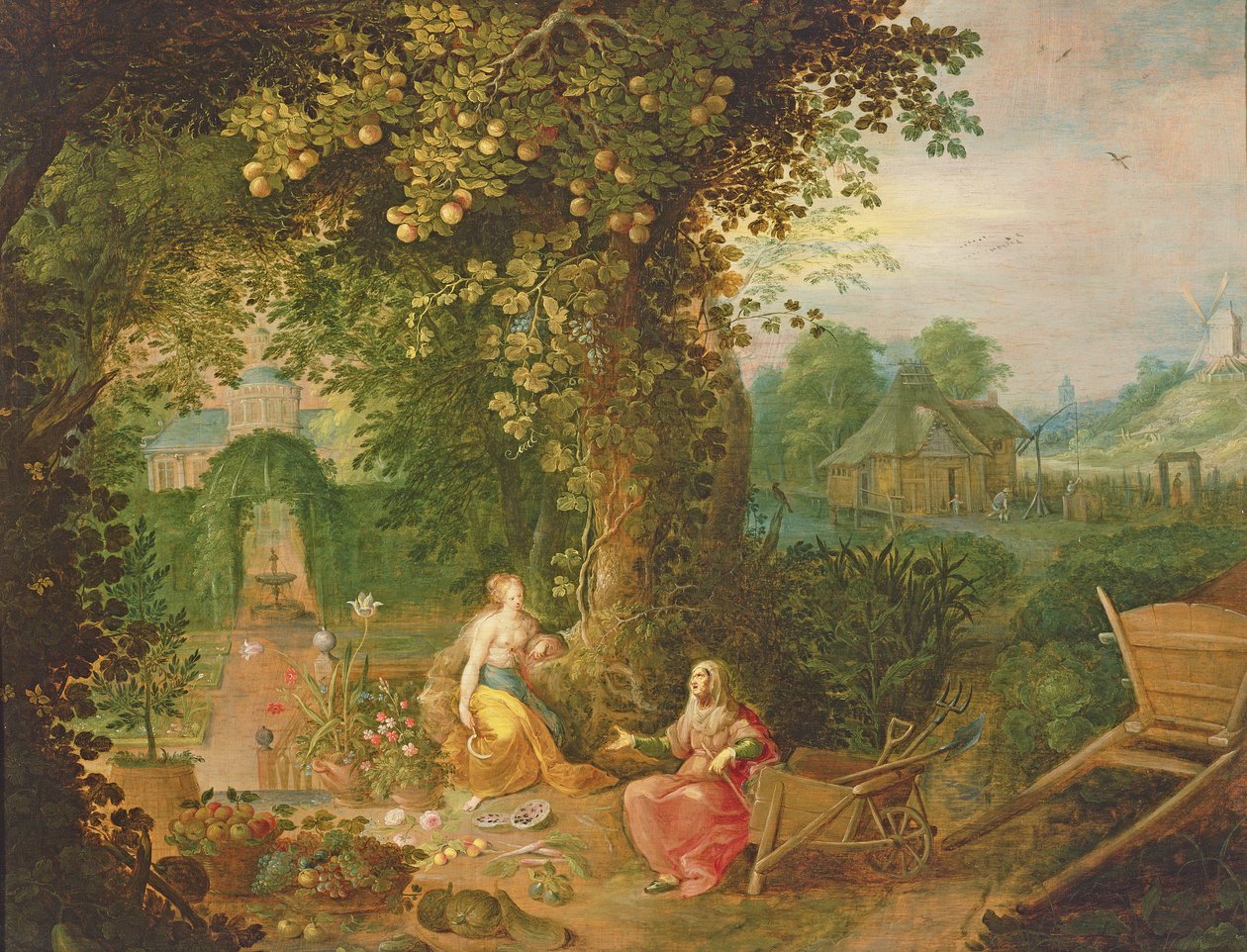 Vertumnus en Pomona door Frans II Francken the Younger
