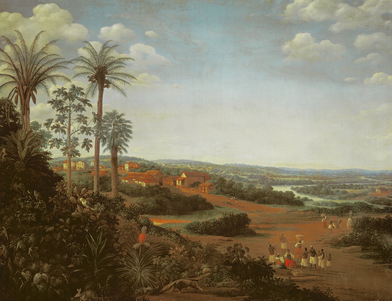 Het Dorp Serinhaem, Brazilië door Frans Post
