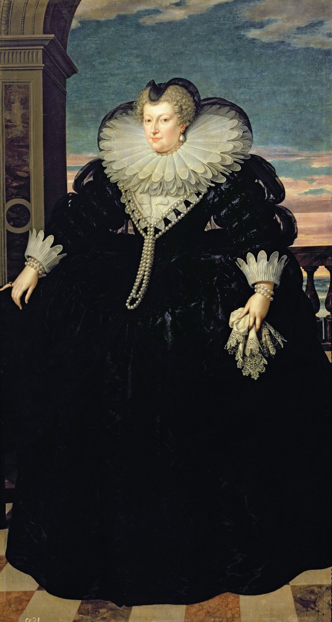 Marie de Medici (1573-1642) Koningin van Frankrijk, 1617 door Frans Pourbus the Younger