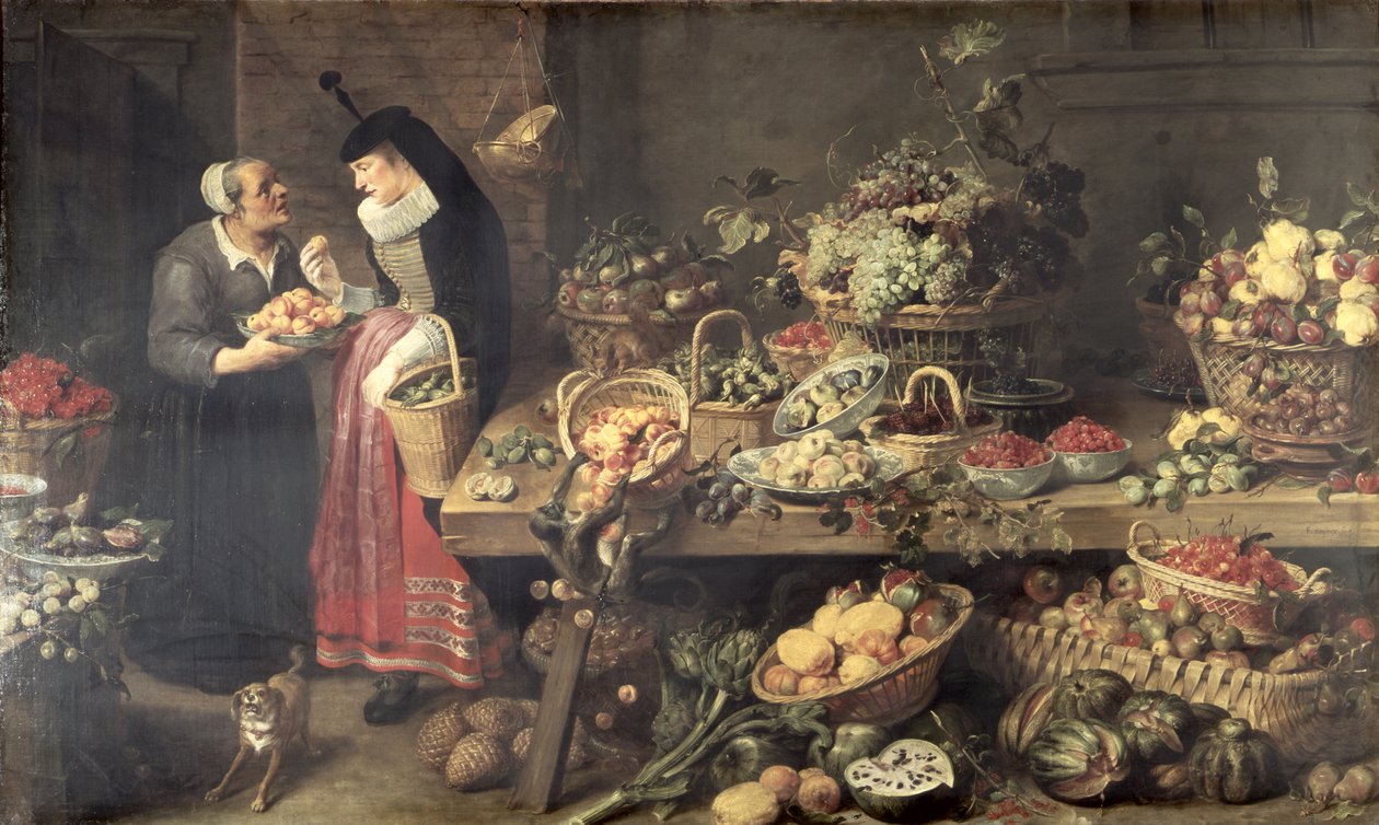Fruitkraam, 1618-21 door Frans Snyders or Snijders