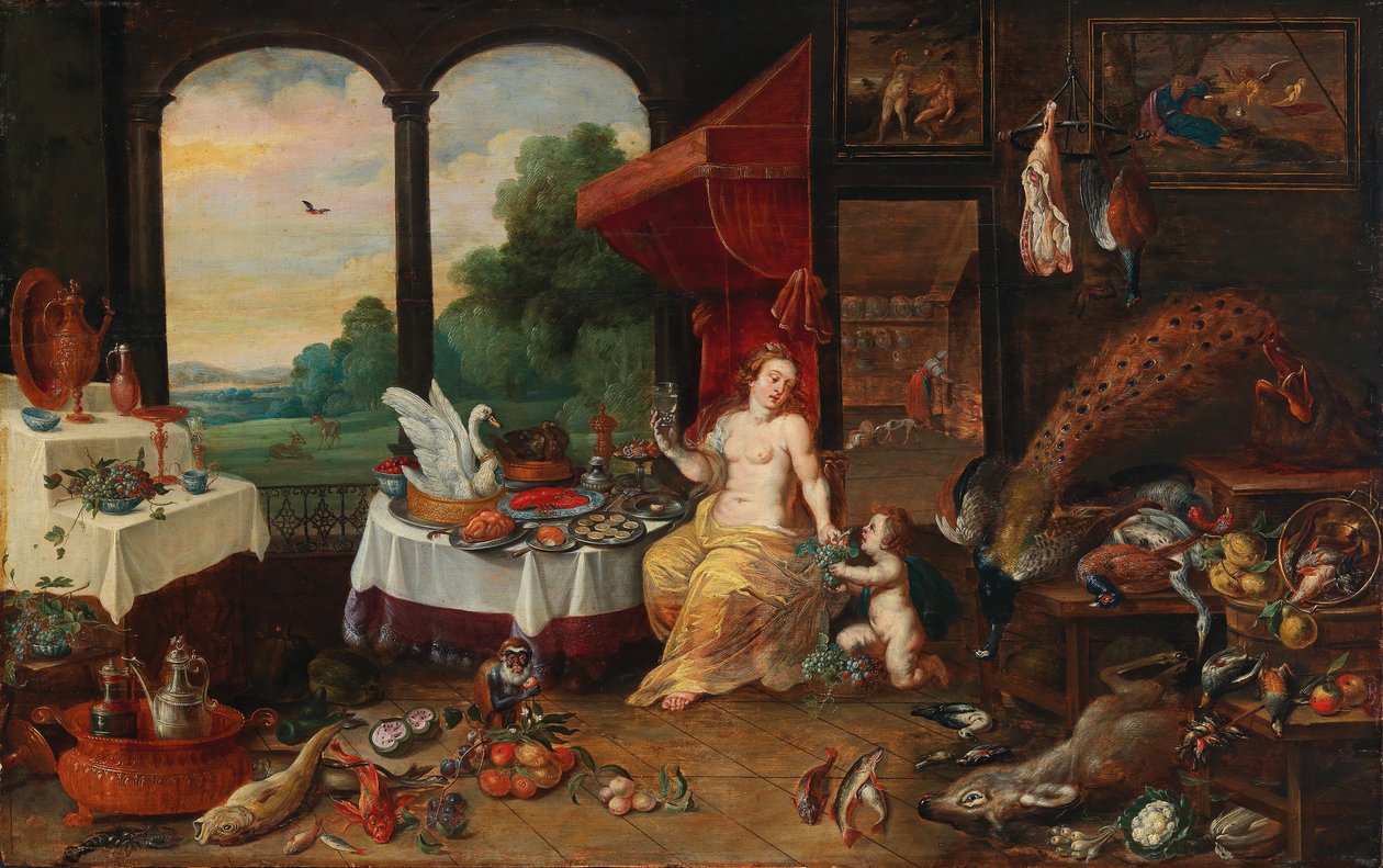 Allegorie van de smaak door Frans Wouters
