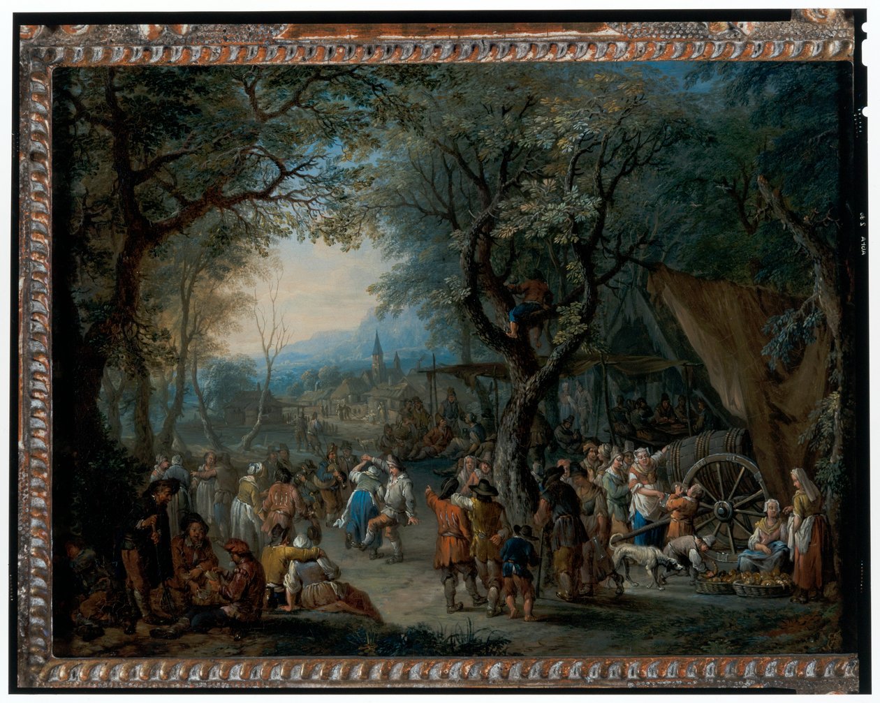 Dorpskermis door Frans Christoph Janneck