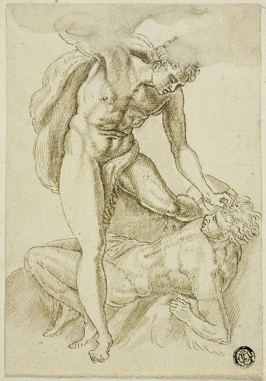 Kaïn Doodt Abel door Frans Floris I