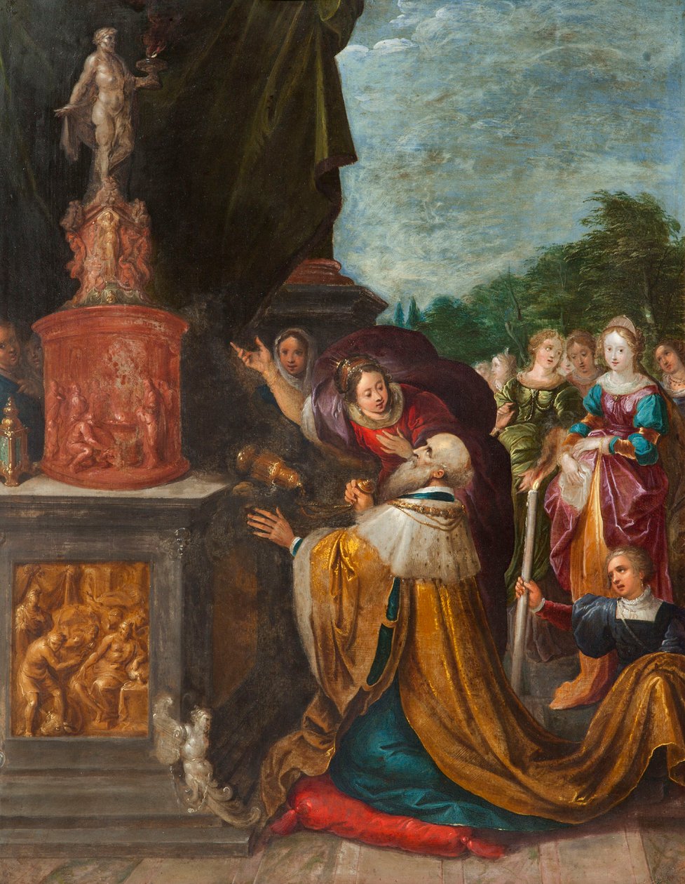 De Afgoderij van Koning Salomo door Frans Francken the Younger