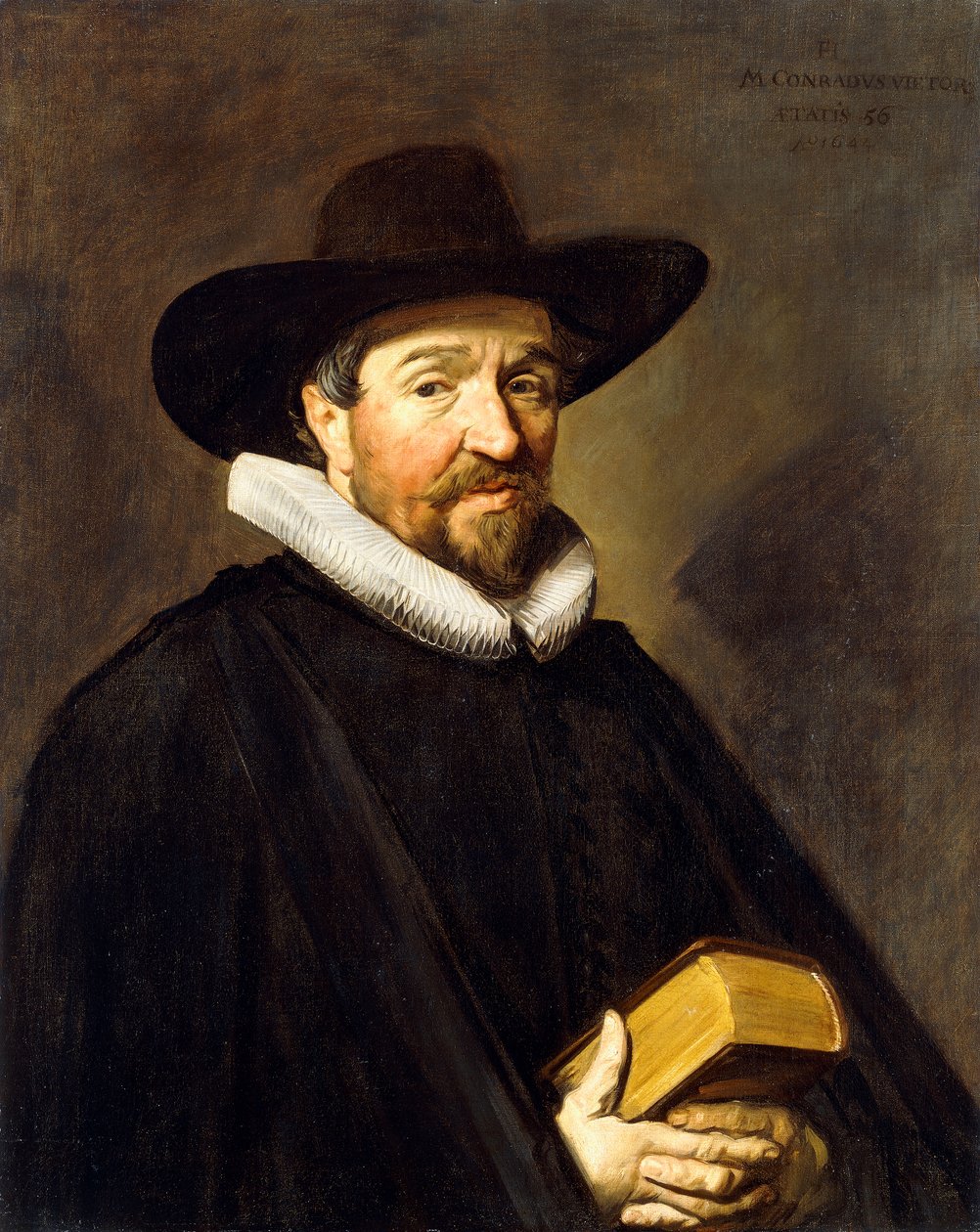 Portret van Conradus Vietor door Frans Hals