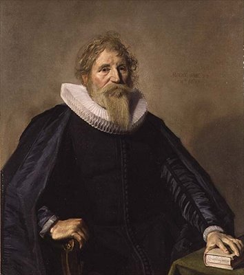 Portret van een bebaarde man door Frans Hals