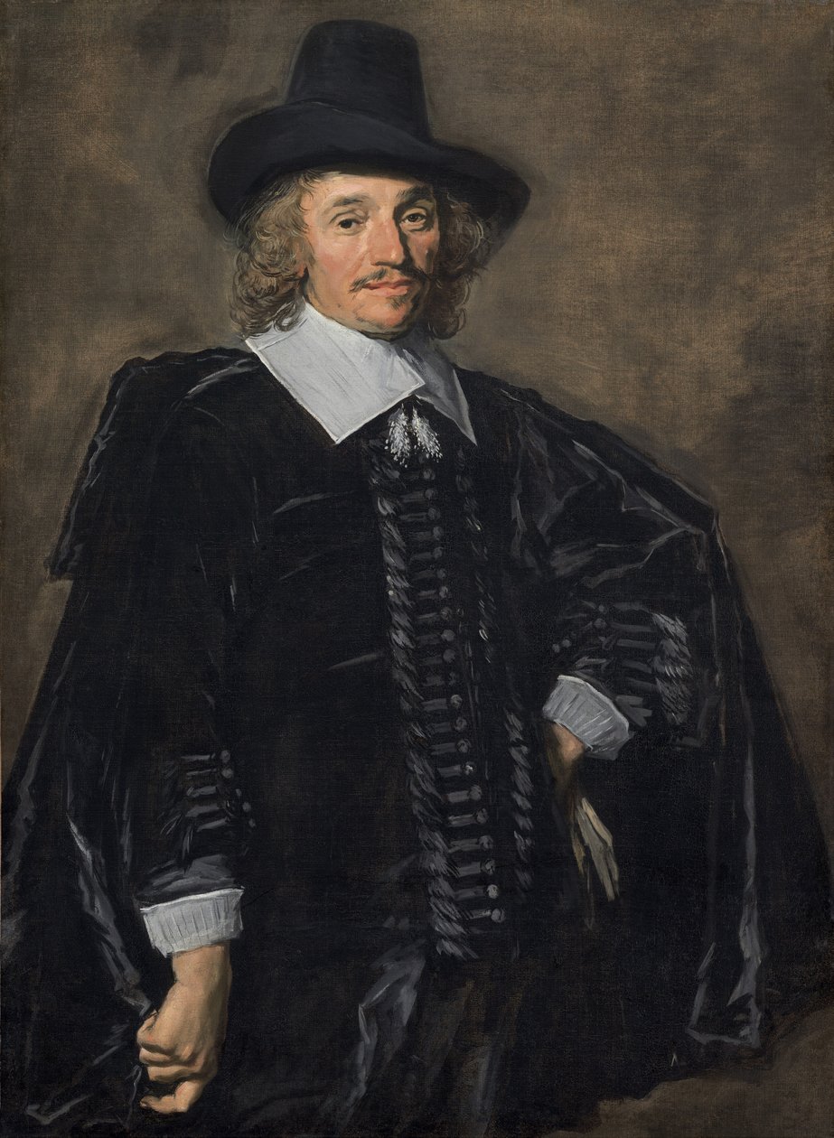 Portret van een heer, 1650-1652 door Frans Hals