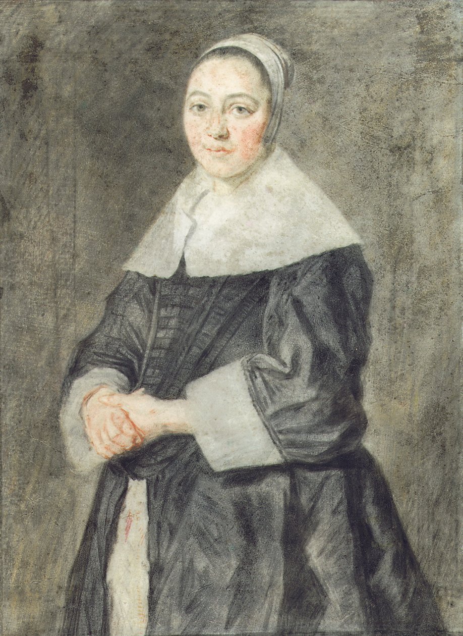 Portret van een dame door Frans Hals