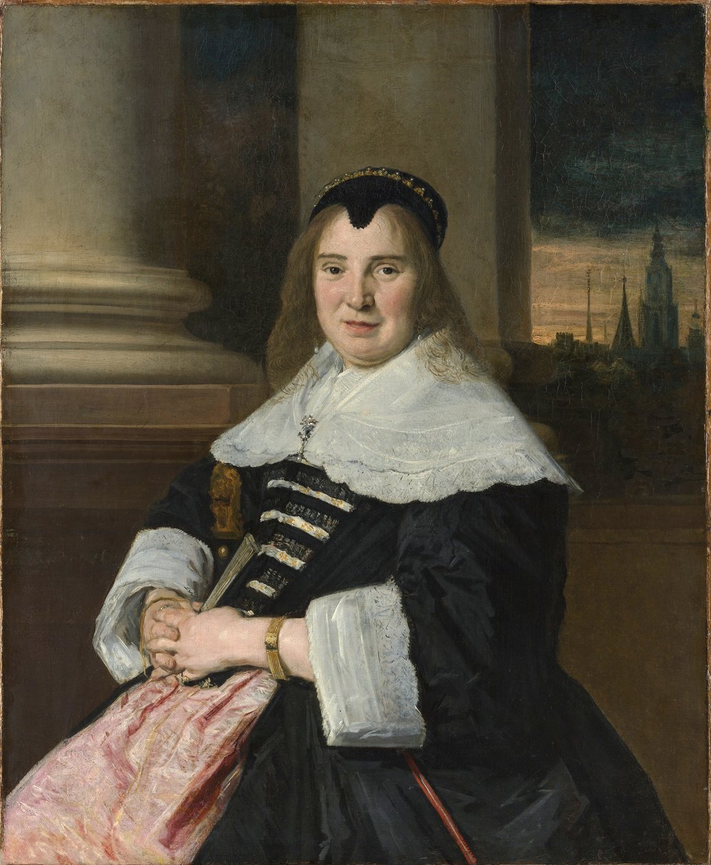 Portret van een vrouw door Frans Hals