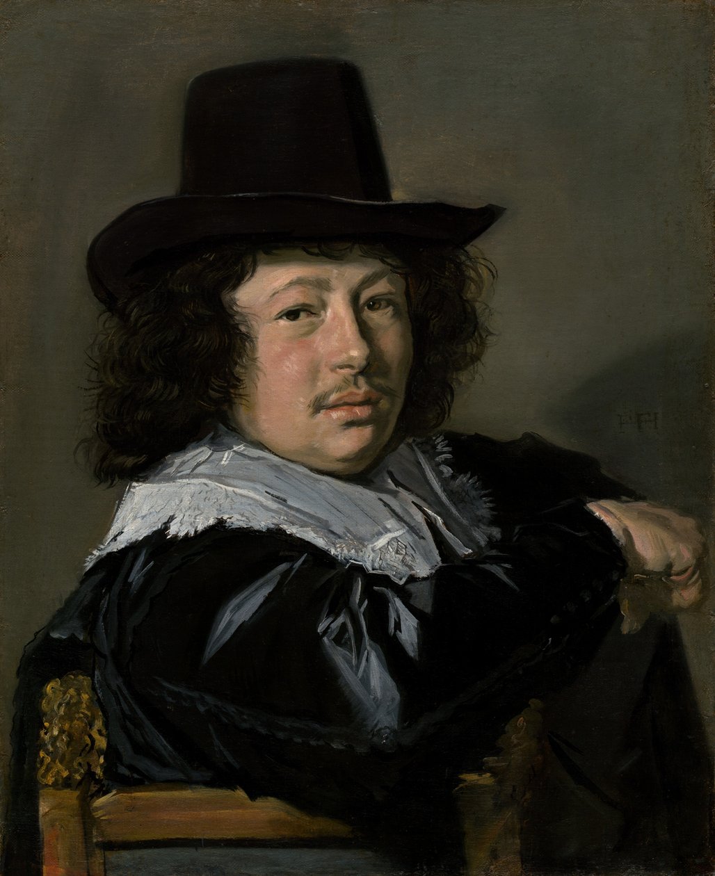 Portret van een Jonge Man, 1646-1648 door Frans Hals