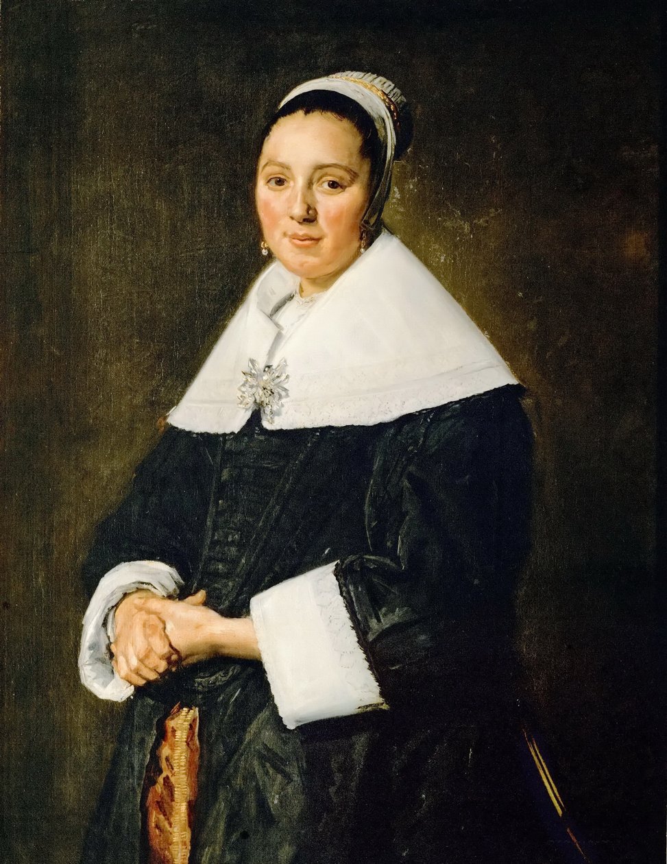 Portret van een dame door Frans Hals