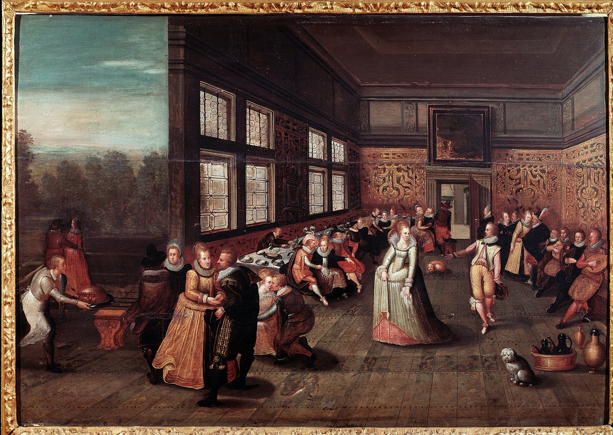 Dansers aan het Vlaamse hof (schilderij) door Frans II Pourbus