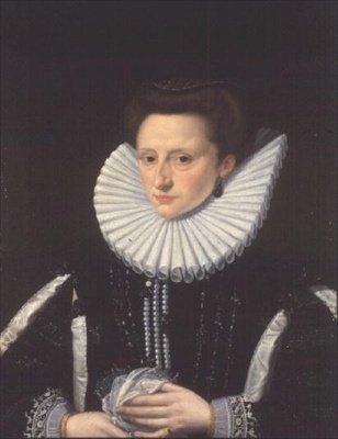 Portret van een Adellijke Dame door Frans II Pourbus