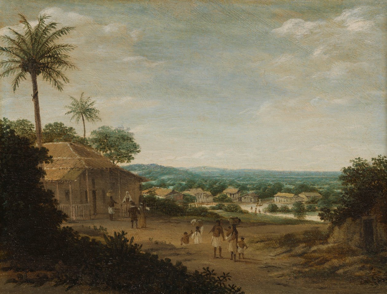 Braziliaans Dorp door Frans Post