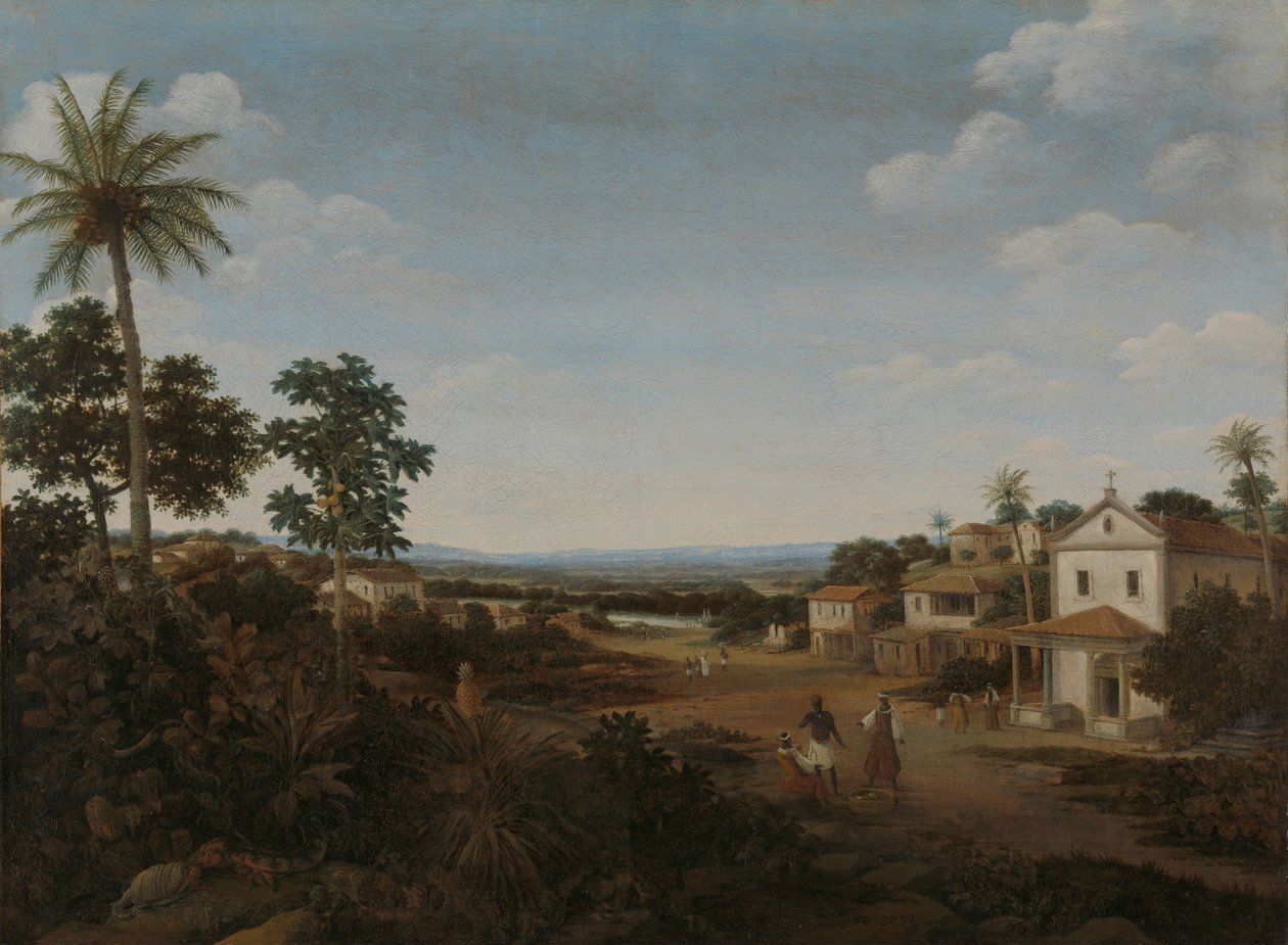 Landschap in Brazilië door Frans Post