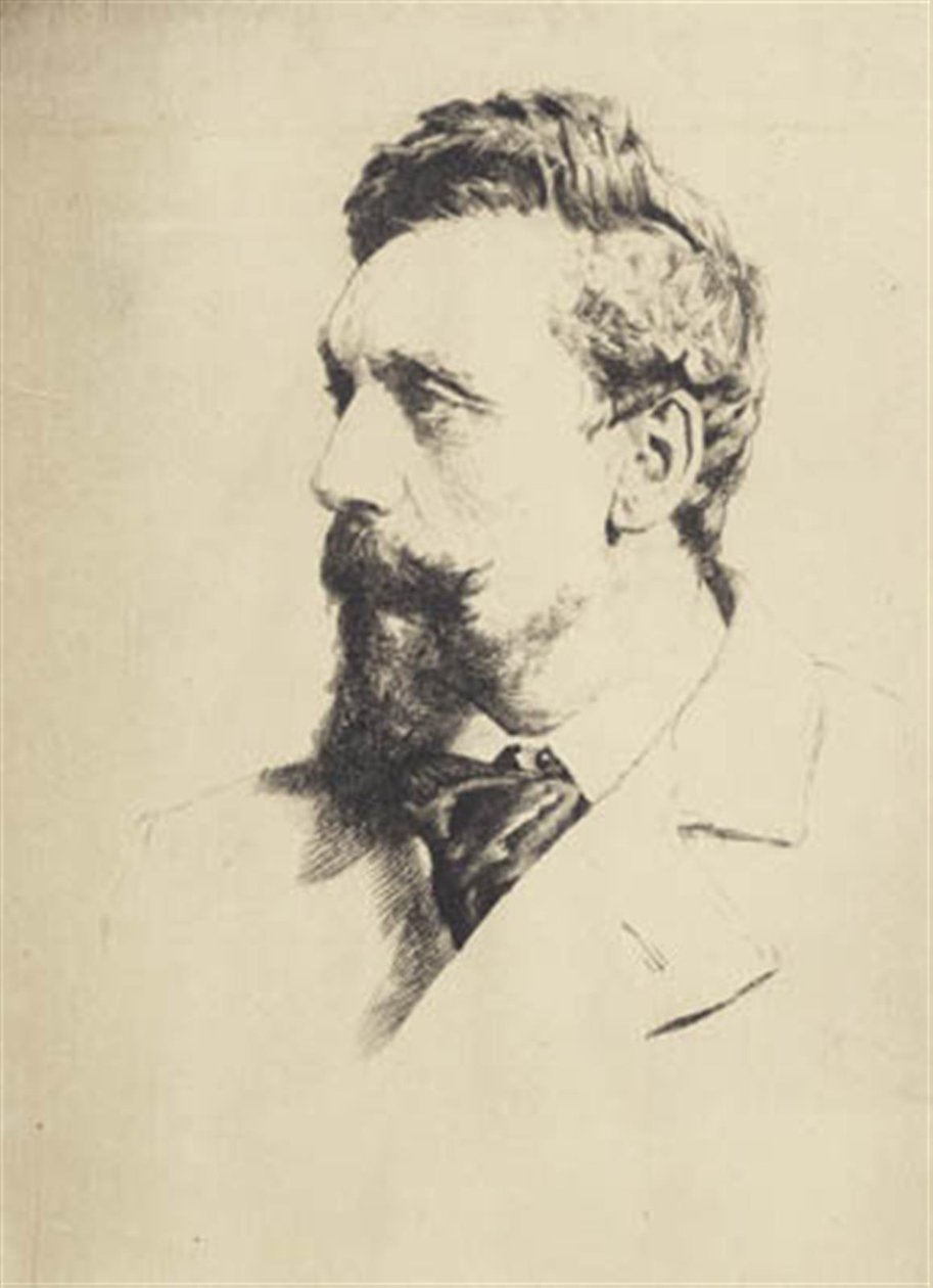 Portret van Carl Bloch door Frans Schwartz