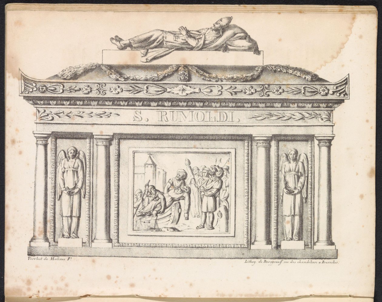 Reliekschrijn van de Heilige Rombout, 1825 door Frans Vervloet