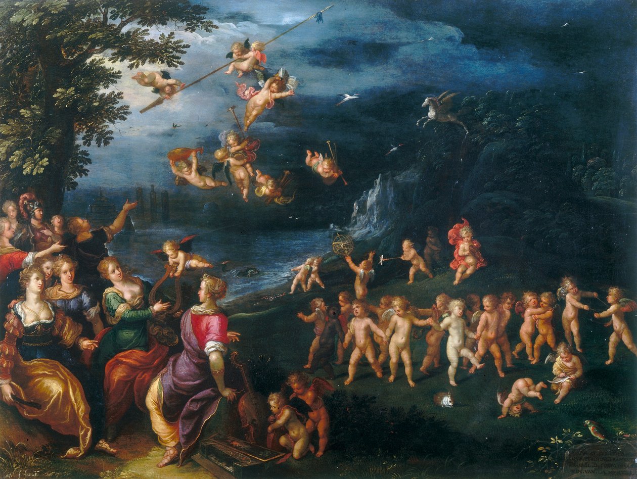 Allegorieën van het genie door Frans the Elder Francken
