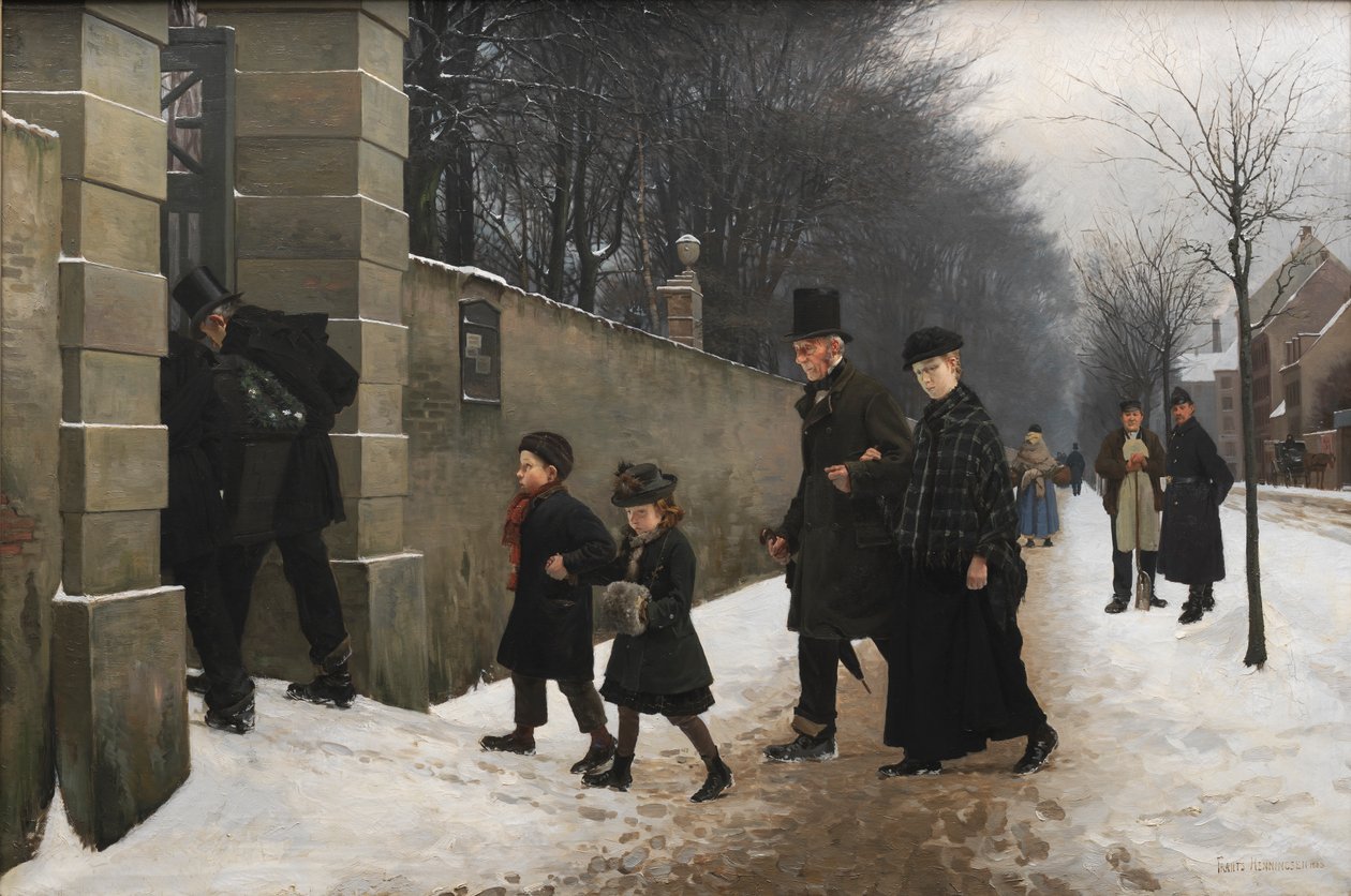 Een begrafenis door Frants Henningsen