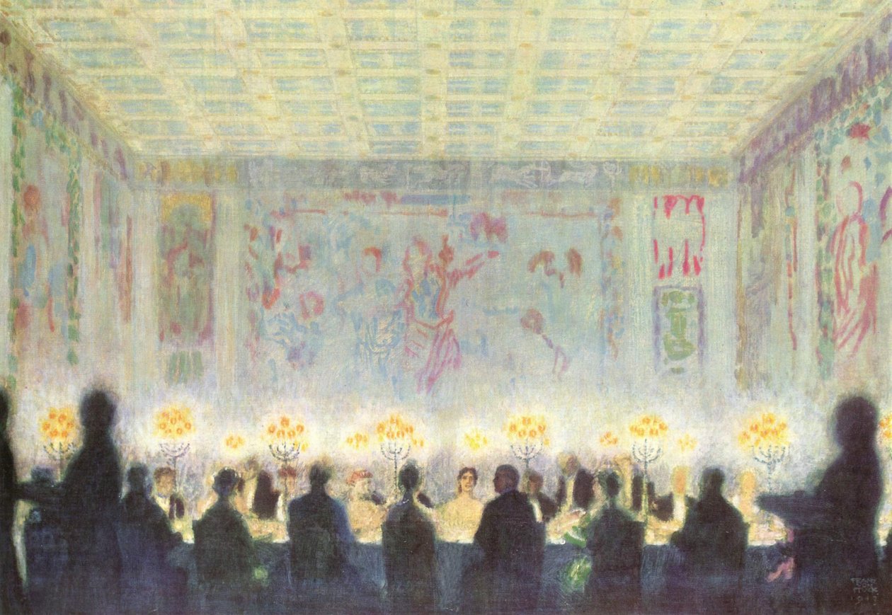 Het Diner door Franz von Stuck