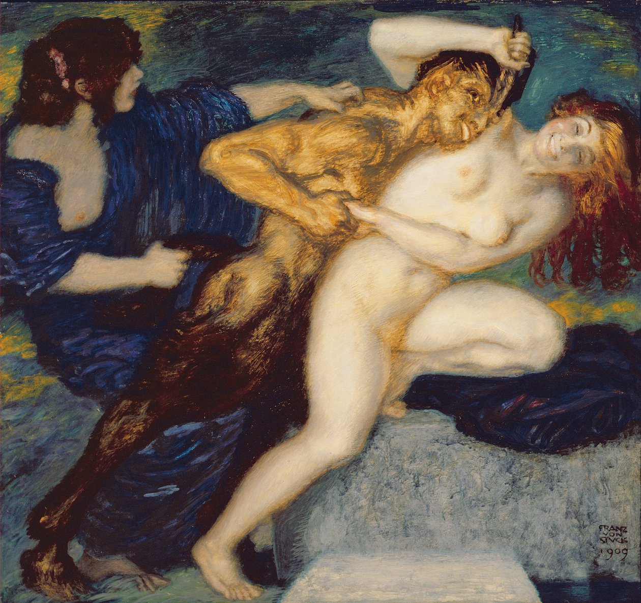 Scherzo, 1909 door Franz von Stuck