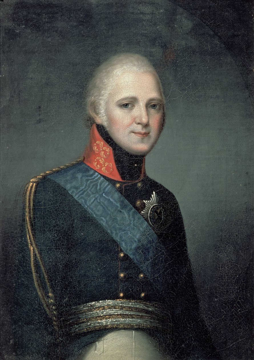 Portret van Keizer Alexander I (1777-1825), 1804 door Franz Gerhard von Kugelgen