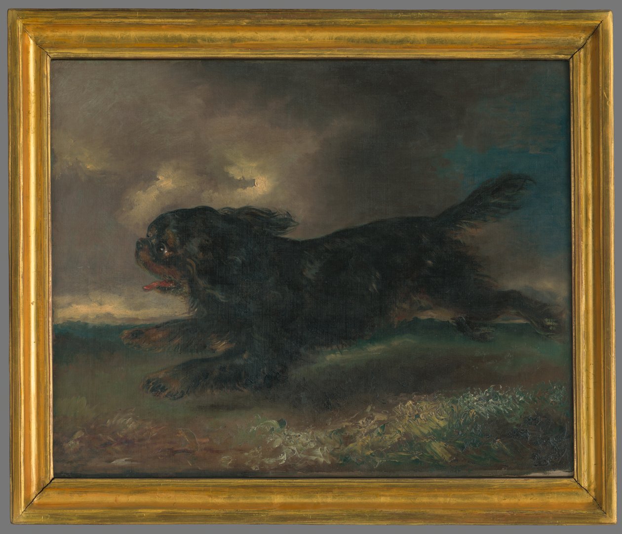 Rennende hond door Franz Krüger