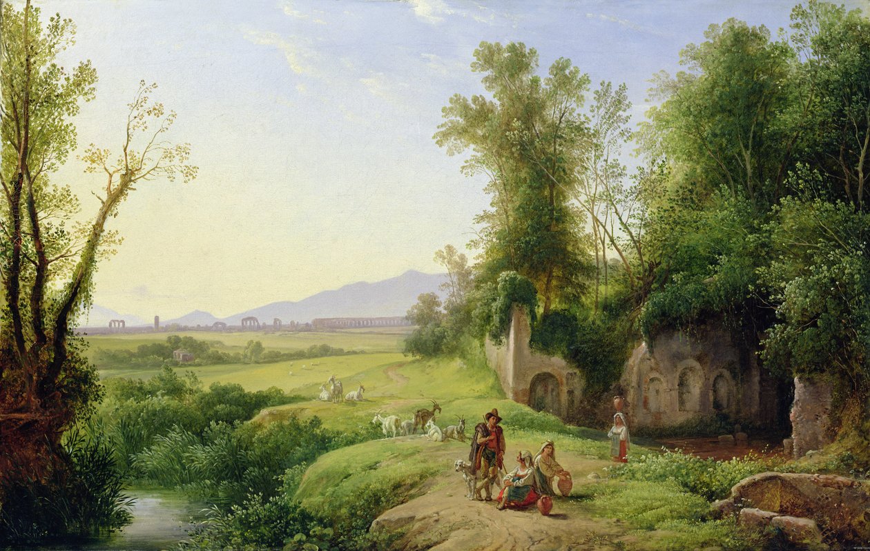 Het bos van Egeria door Franz Ludwig Catel