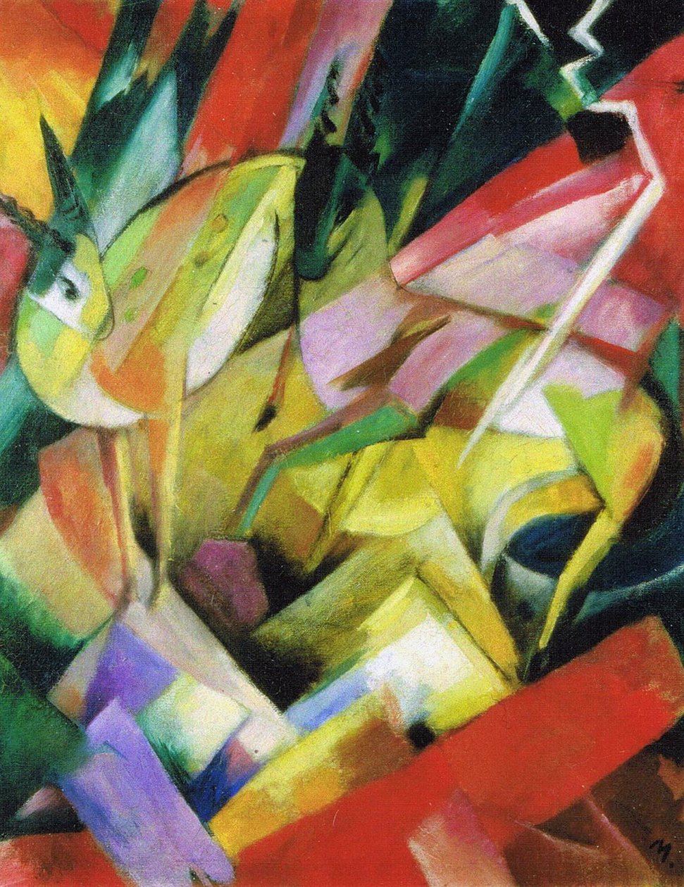 Berggeiten door Franz Marc