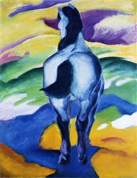 Blauw paard door Franz Marc