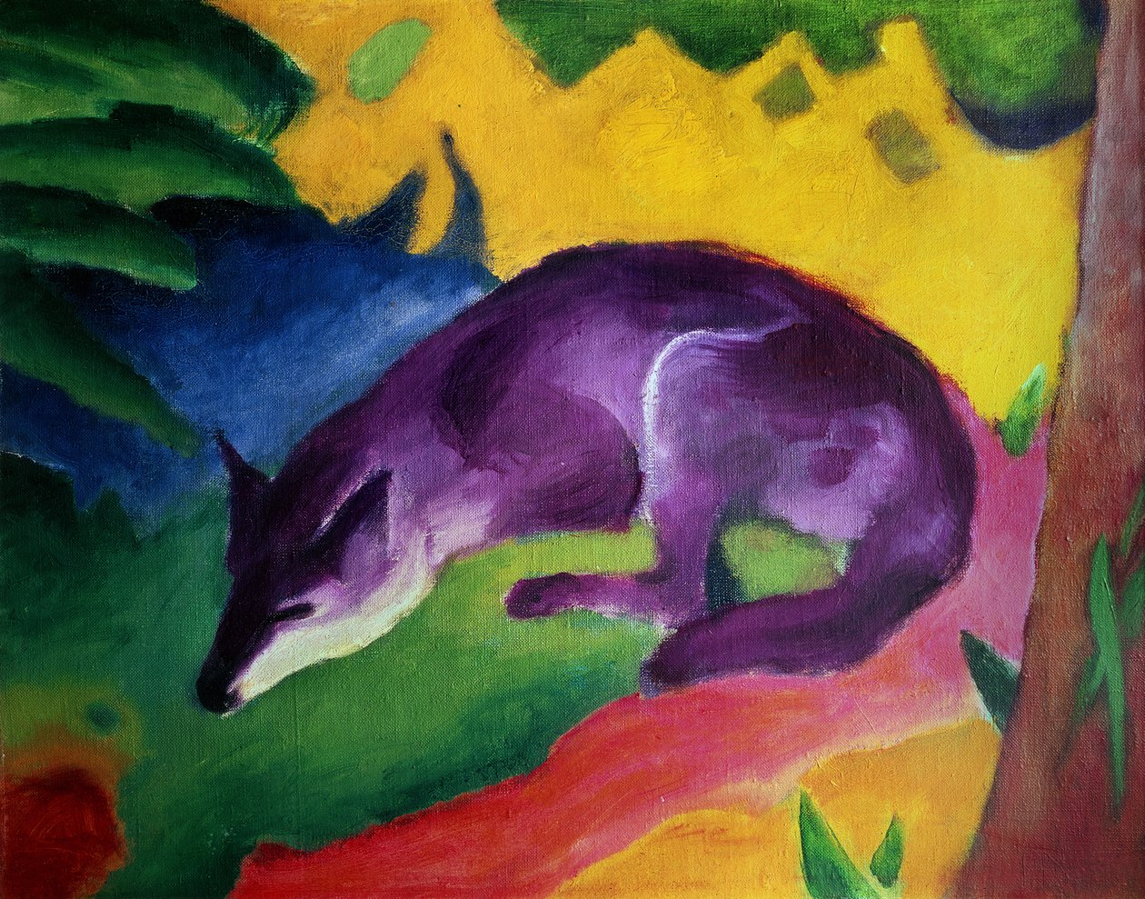 Blauwe Vos, 1911 door Franz Marc