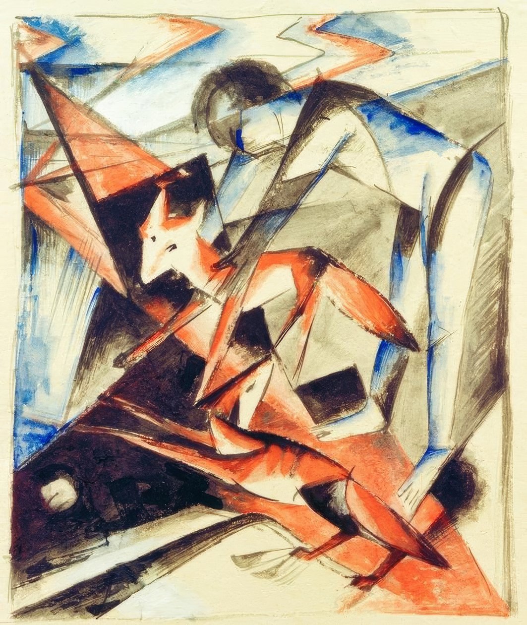 Noach en de vossen door Franz Marc