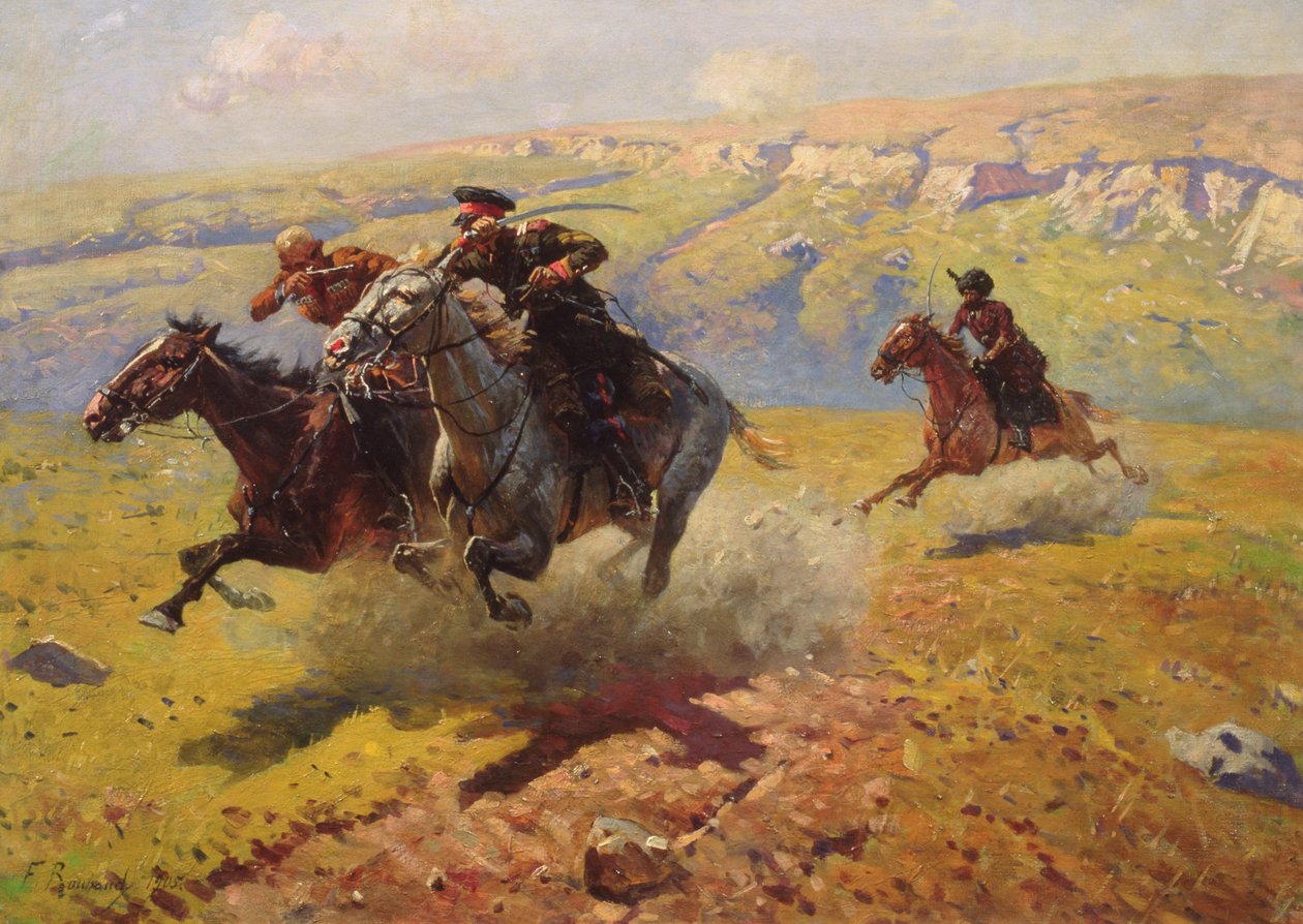 Duel, 1905 door Franz Roubaud