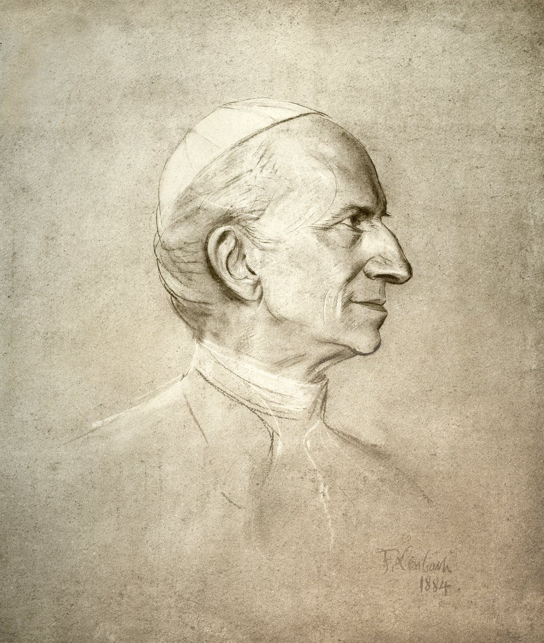 Paus Leo XIII door Franz Seraph von Lenbach