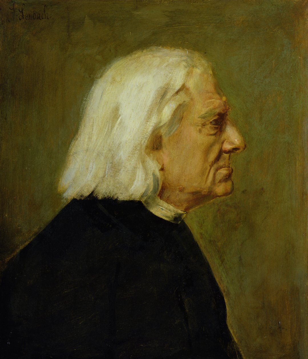 De componist Franz Liszt (1811-86), 1884 door Franz Seraph von Lenbach