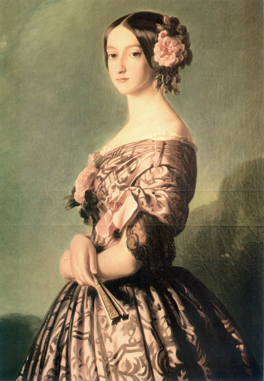 Portret van Franziska Caroline Gonzaga door Franz Xaver Winterhalter