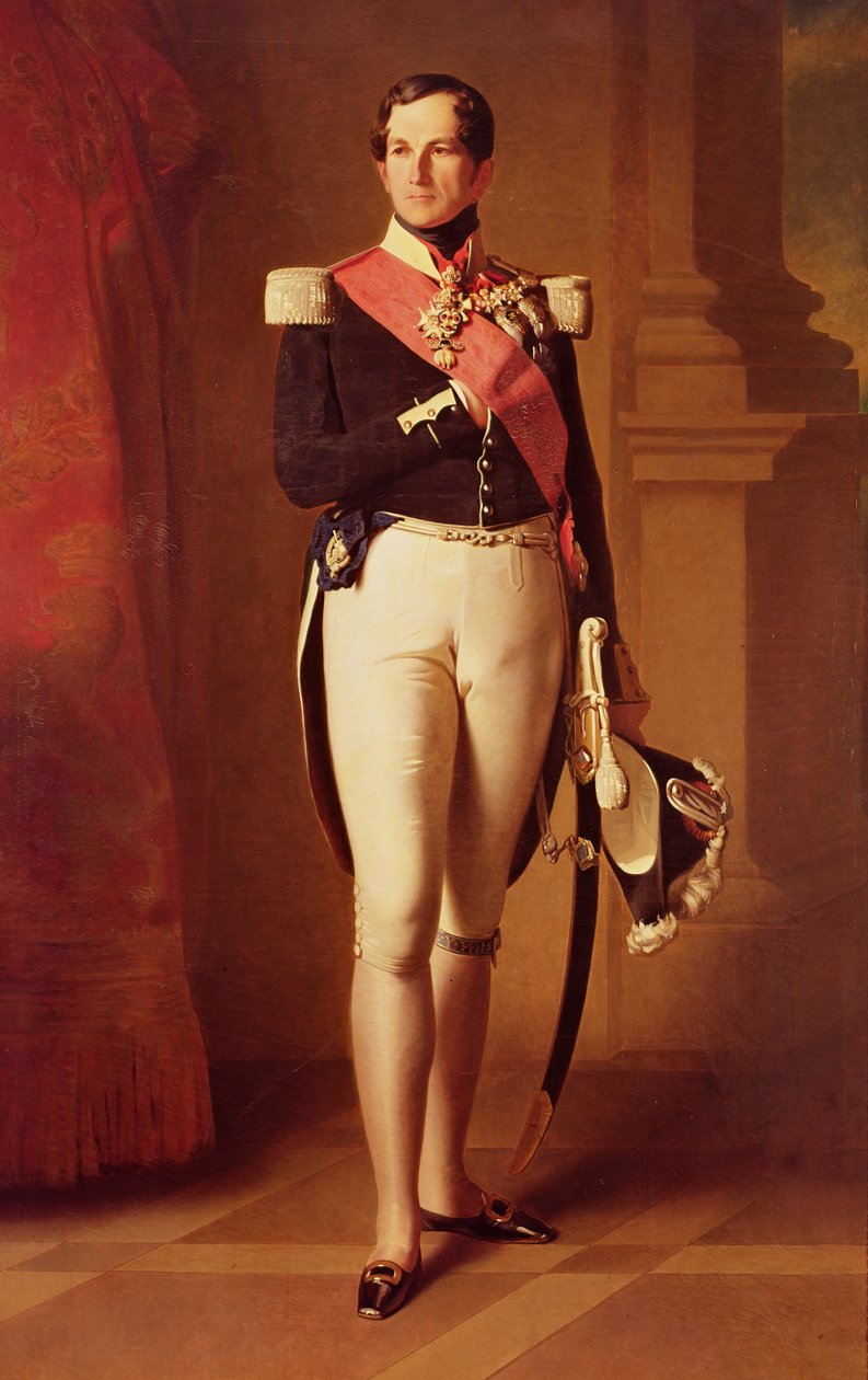 Leopold I (1790-1865) c.1846 door Franz Xaver Winterhalter