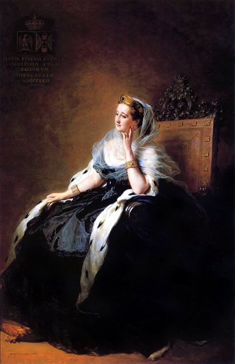 Portret van Eugénie, Keizerin van de Fransen door Franz Xaver Winterhalter