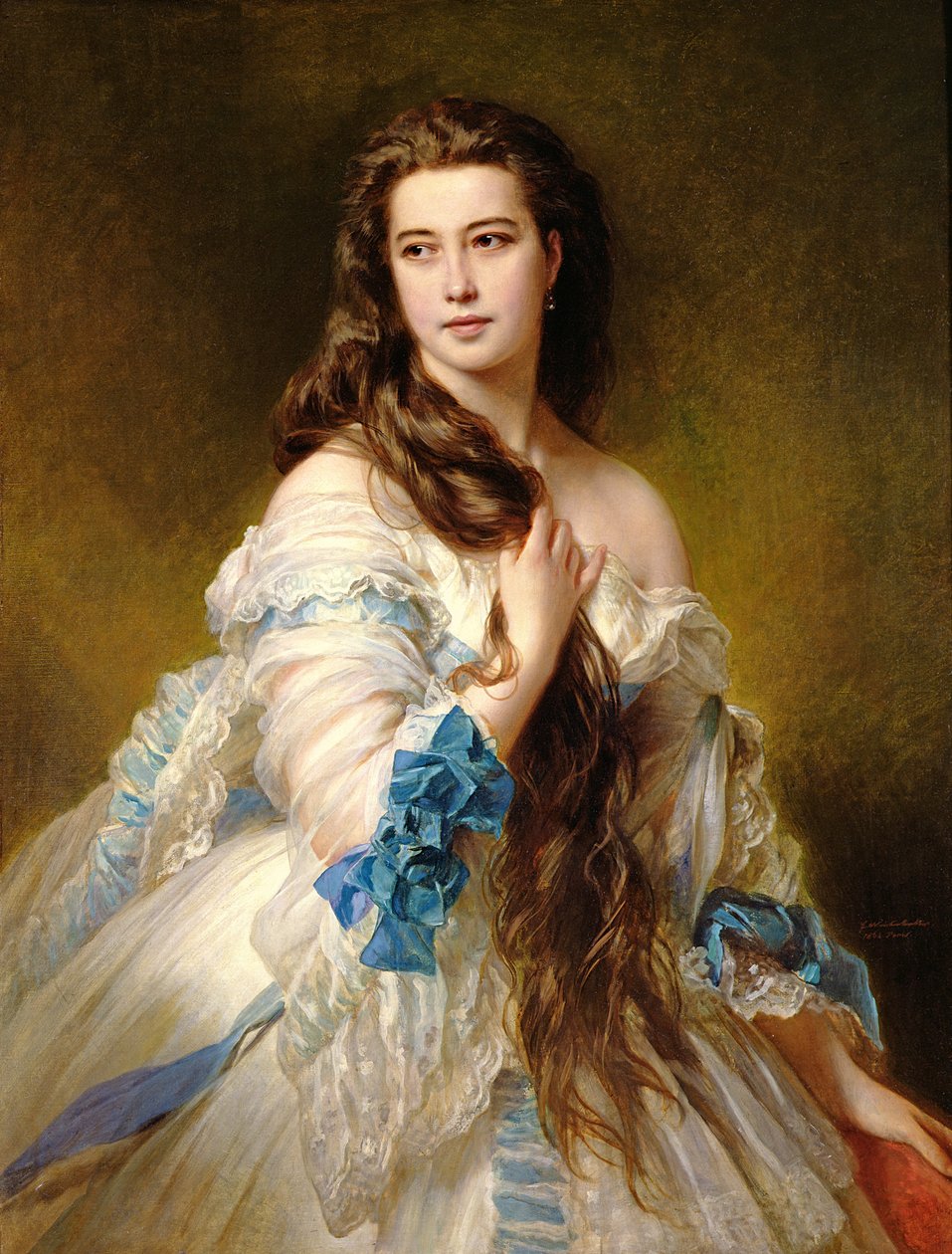 Portret van Madame Rimsky-Korsakov (1833-78) geboren Varvara Dmitrievna Mergassov, 1864 door Franz Xaver Winterhalter