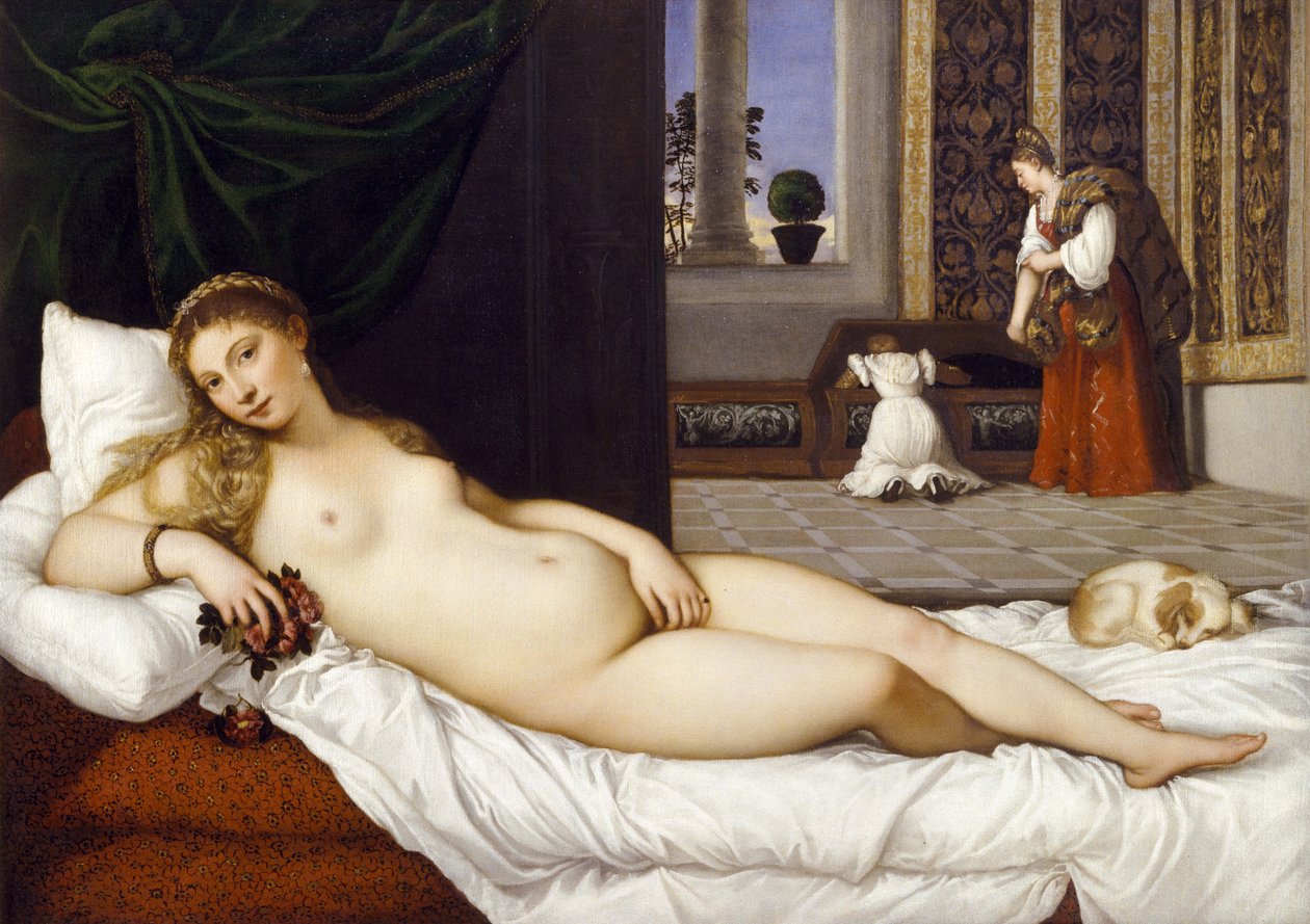 Venus van Urbino door Franz Seraph von Lenbach