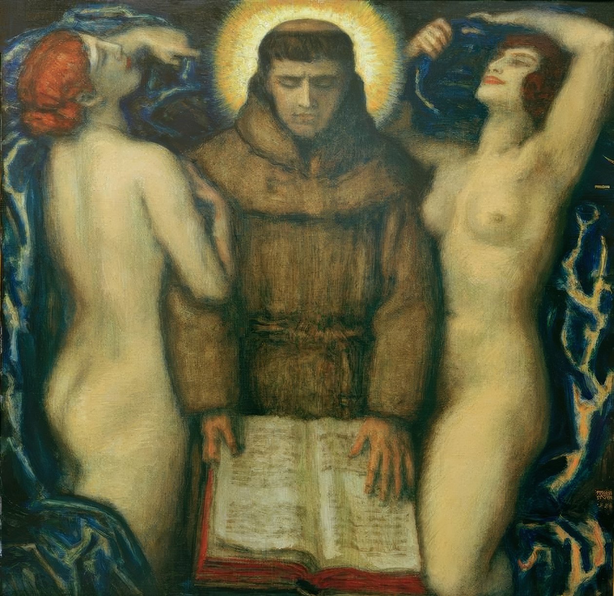 Verleiding van de heilige Antonius door Franz von Stuck