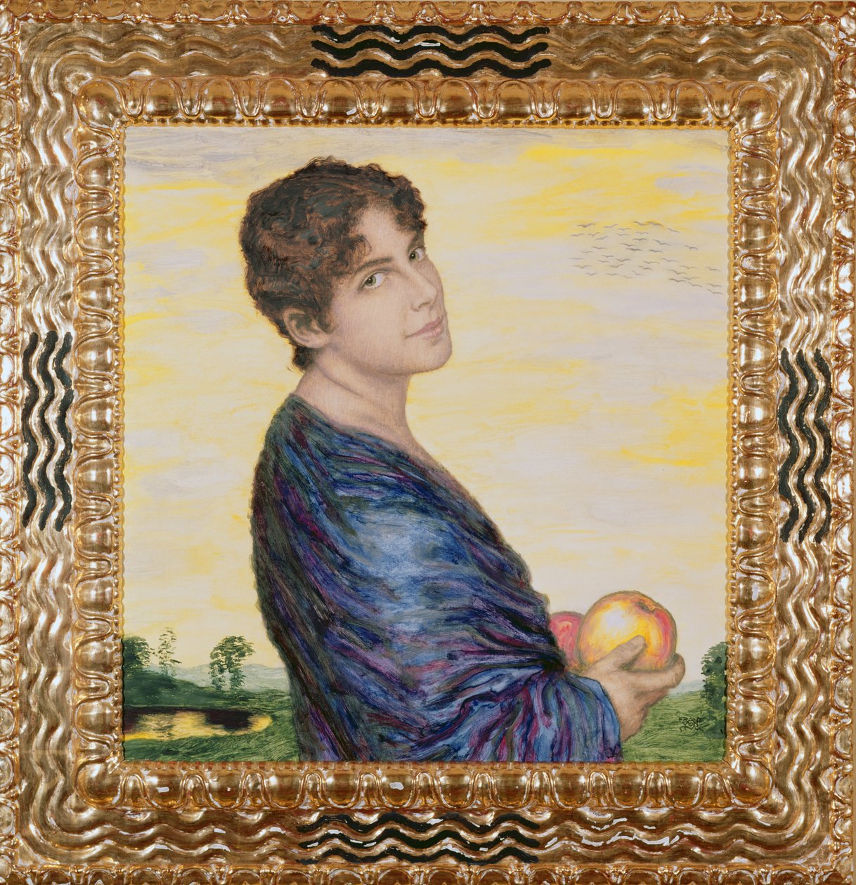Vrouw met een appel, c.1916 door Franz von Stuck