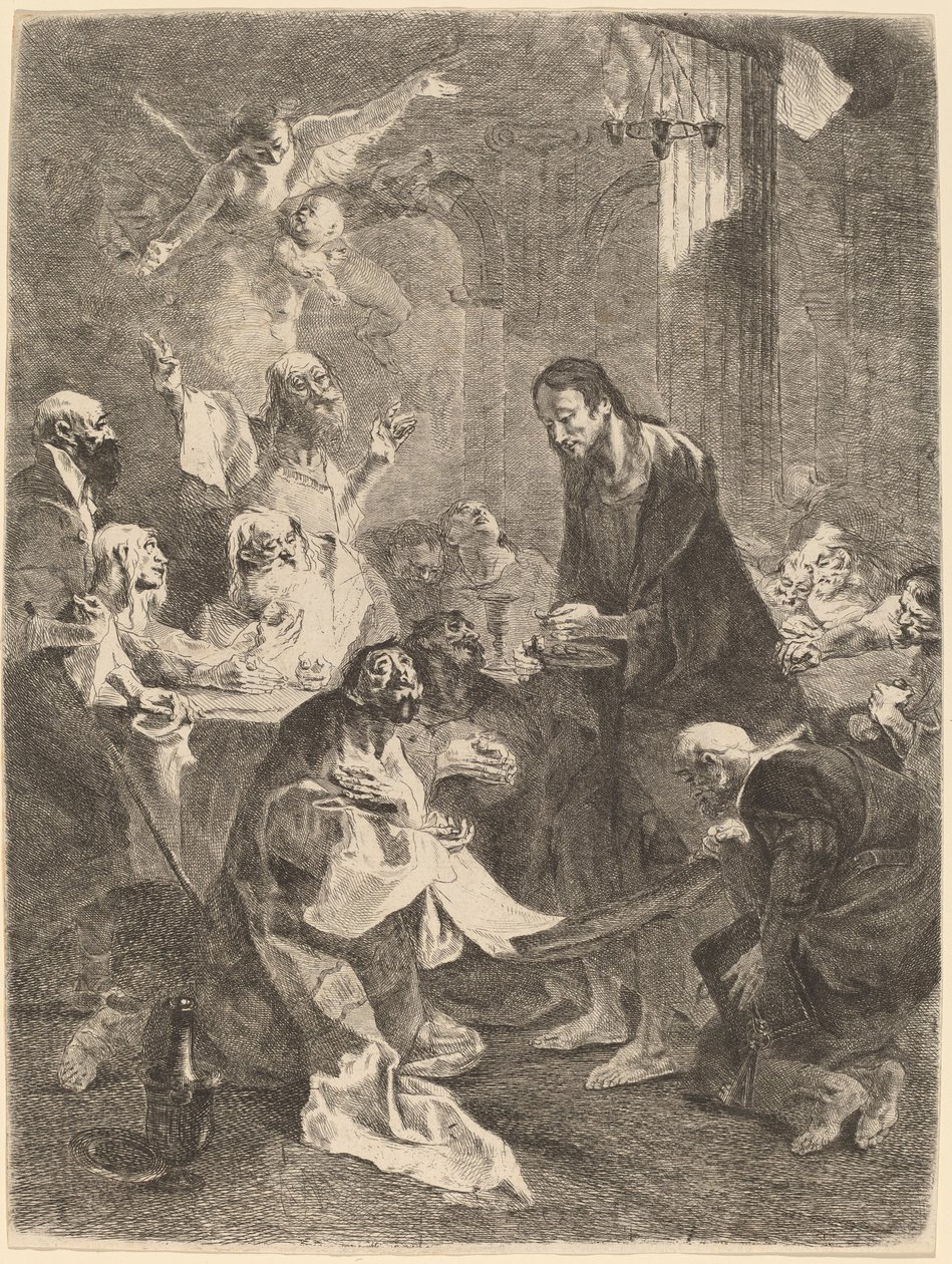 De Instelling van de Eucharistie door Franz Anton Maulbertsch