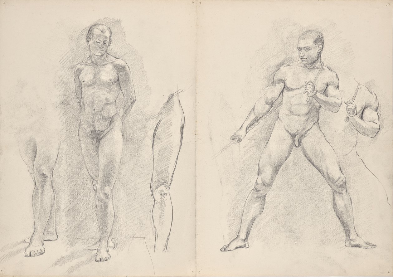 Mannelijke naakten door Franz Barwig d. Ä.