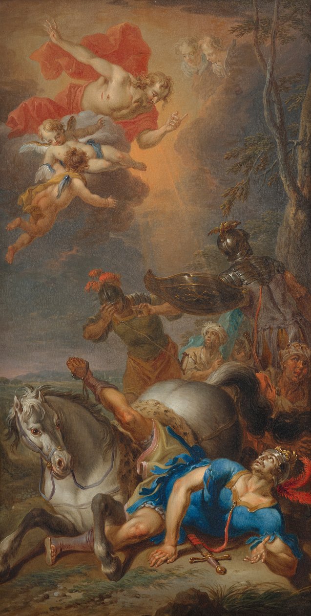 Bekering van de heilige Paulus door Franz Christoph Janneck